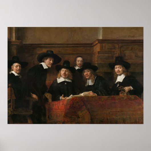 Poster Syndics de la guilde des Drapers (Devant)