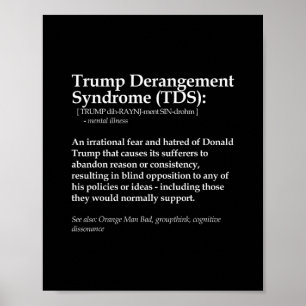 Poster Syndrome d'aberration Trump drôle Définition polit
