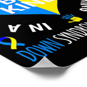 Poster Syndrome de Down Awareness Be Kinder World Down (Coin)