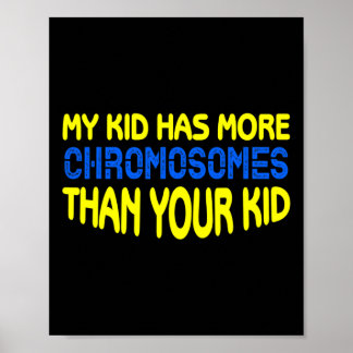 Poster Syndrome de Down Enfant Maman Papa Idée cadeau Syn