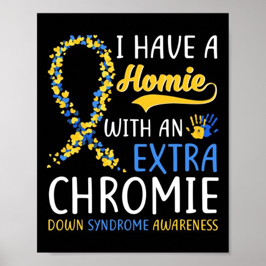 Poster Syndrome De Down - J'Ai Une Maison Avec Un Chrome (Devant)