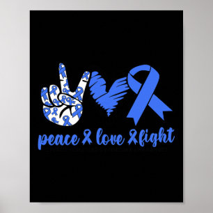 Poster Syndrome de Vomissements Cycliques Ruban Bleu Paix