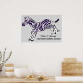 Poster Syndrome de Zebra Strong Ehlers-Danlos (Cuisine)