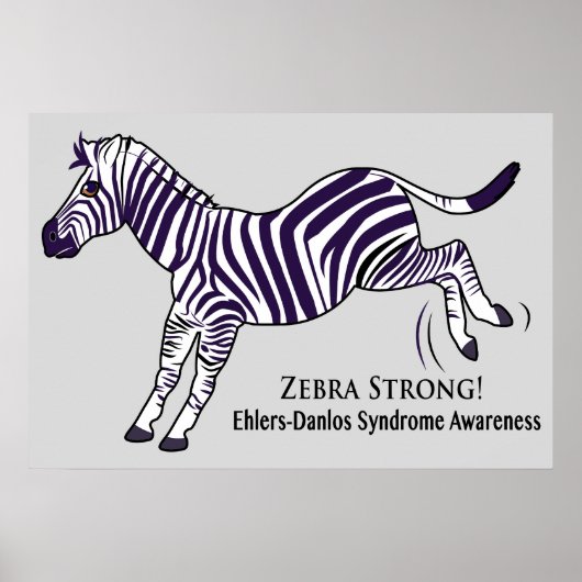 Poster Syndrome de Zebra Strong Ehlers-Danlos (Devant)