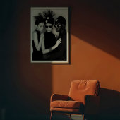 Poster Synergie Chic : Trio Monochrome Avant-Garde