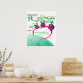 Poster Synthèse de la protéine Diagramme de la traduction (Cuisine)