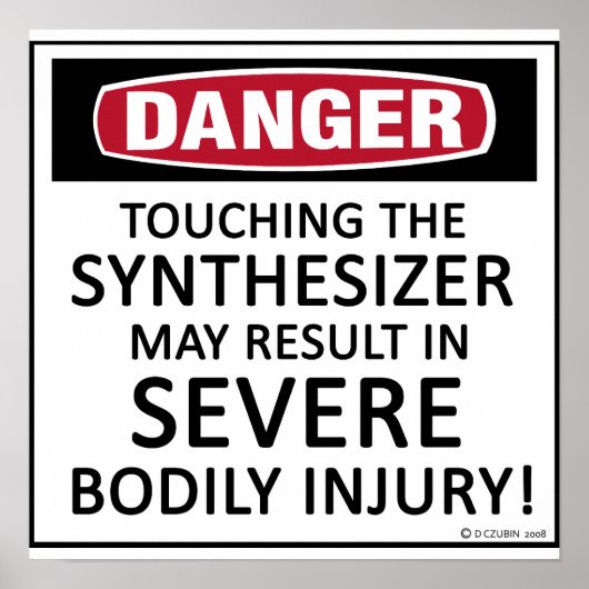 Poster Synthétiseur de danger (Devant)