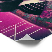 Poster Synthwave Goth Pin-up (Coin)