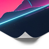 Poster Synthwave Sunset Drive : Course Vers Demain (Coin)
