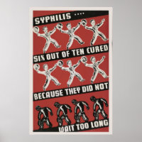 Syphilis 6 sur 10 Santé traitée WPA Vintage