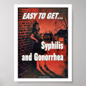 Poster Syphilis Et Gonorrhée (Devant)