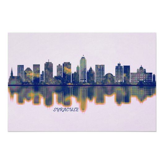 Poster Syracuse Skyline (Devant)