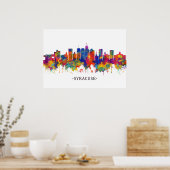 Poster Syracuse USA Skyline (Cuisine)