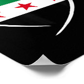 Poster Syrie Drapeau Coeur Syrien Hommes Femmes Garçons F (Coin)