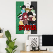 Poster SYRIE - Nous sommes avec vous (Bureau à domicile)