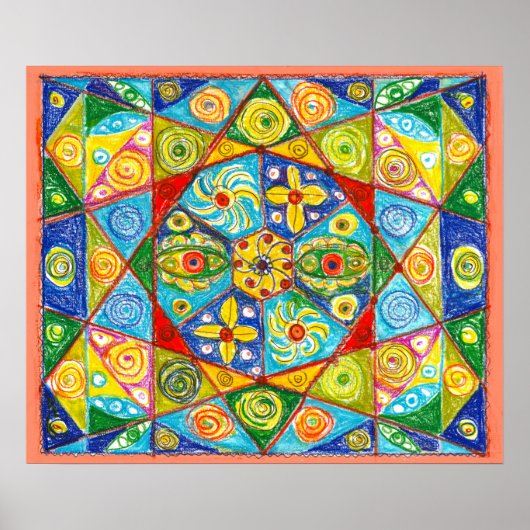 Poster Système Abstrait (Devant)