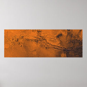 Poster Système de canyon de Valles Marineris sur le