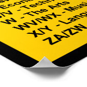 Poster Système de classification bibliographique Bliss (Coin)