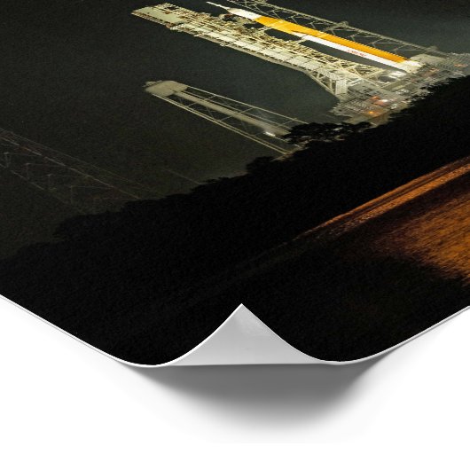 Poster Système de lancement spatial de la NASA Rocket Art (Coin)