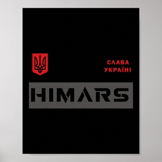 Poster Système Himars Militaire Armée Gloire à l'Ukraine  (Devant)