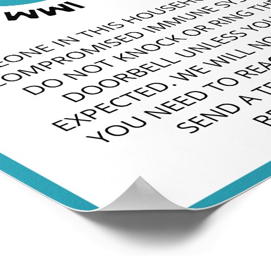 Poster Système immunitaire Compromis Cross Blue Heart (Coin)