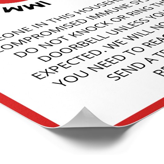 Poster Système immunitaire Compromis Cross Red Heart (Coin)