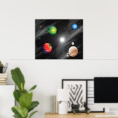 Poster Système planétaire (Bureau à domicile)