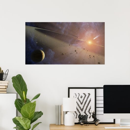 Poster Système planétaire Epsilon Eridani (Bureau à domicile)