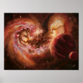 Poster Système planétaire et galaxies d'antennes (Devant)