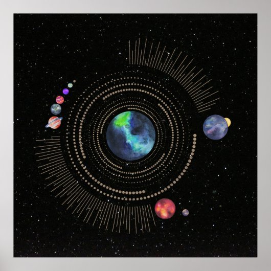 Poster Système solaire (Devant)