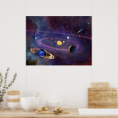 Poster Système solaire (Cuisine)