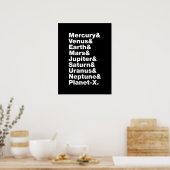 Poster Système Solaire (Cuisine)