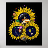Poster Système solaire de tournesols (Devant)