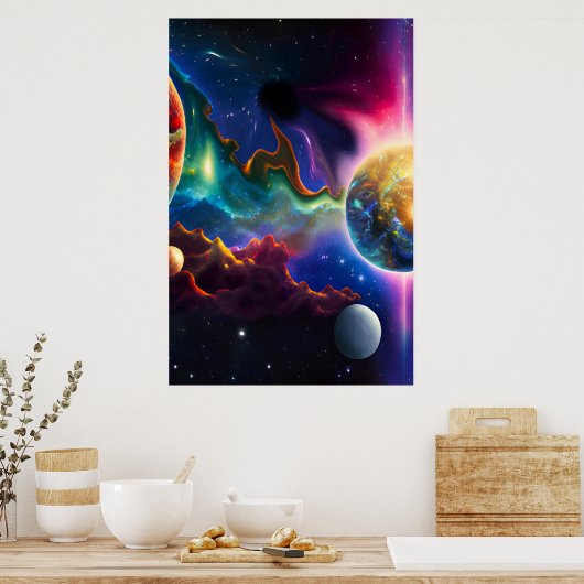 Poster Système Solaire Entrant dans l'affiche Blackhole (Cuisine)