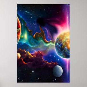 Poster Système Solaire Entrant dans l'affiche Blackhole