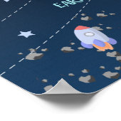 Poster Système solaire personnalisé pour les enfants (Coin)