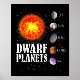 Poster Système solaire - Planètes naines Cadeau T Chemise