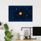 Poster système solarzzzzSolaire (Bureau à domicile)