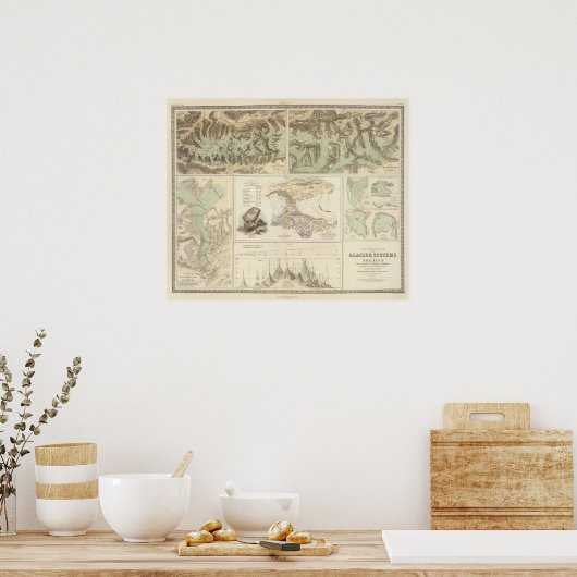 Poster Systèmes glaciaires des Alpes (Cuisine)