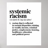 Poster Systemic Racism Definition (Devant)