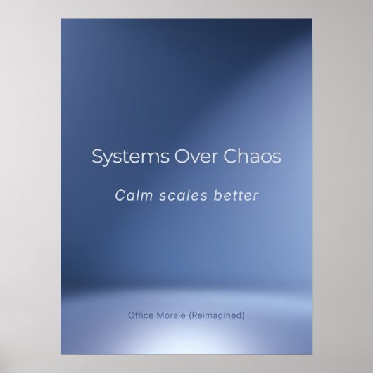 POSTER SYSTEMS OVER CHAOS (Devant)