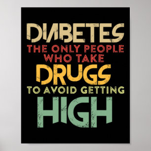 Poster T1d Diabétique Diabète de type 1 Sensibilisation H