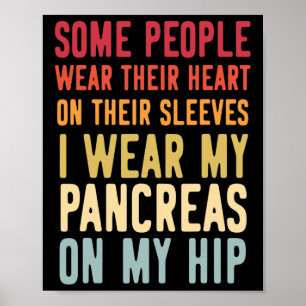 Poster T1d Diabétique Type 1 Sensibilisation au diabète H