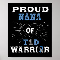 T1D Fière Nana Sensibilisation au diabète Type 1 I