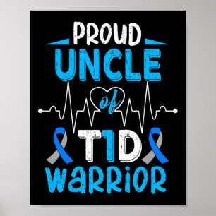Poster T1D Fière Oncle Diabète Sensibilisation Type 1 Ins