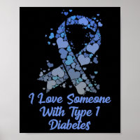 T1d J'aime quelqu'un avec le diabète de type 1 Dia