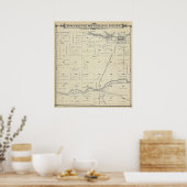 Poster T22S R27E Tulare Comté Plan de section (Cuisine)
