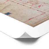 Poster T31456 Étude d'une Fresque romaine, 1775 (avec/c,  (Coin)