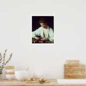 Poster T31971 A Young Boy Peeling (Cuisine)