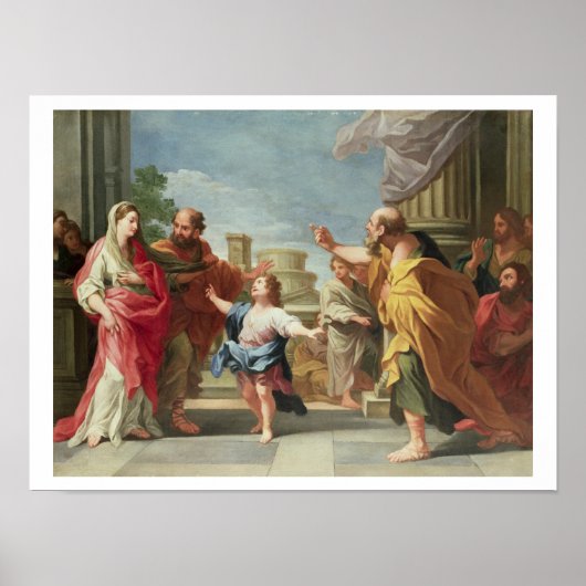 Poster T32126 Chrétien Preaching in the Temple (Devant)